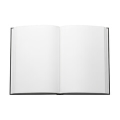 Naklejka premium Open book pages isolated on transparent background