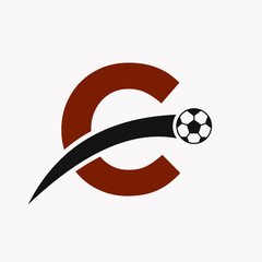 vector soccer ball with wings