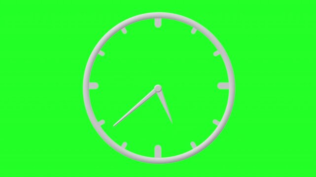 clock face with fast moving hour and minute hands cycling through time at high speed to suggest the passage of time whizzing by quickly isolated on a plain black background
