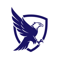 Obraz premium Eagle and shield logo emblem design,