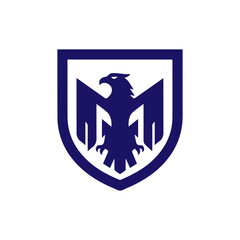 Fototapeta premium Eagle and shield logo emblem design,