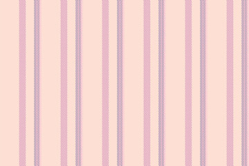 Aeal seamless vertical pattern, sofa fabric background texture. Linish lines stripe vector textile in light and pink colors.