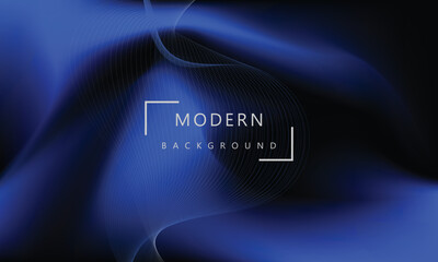 Dynamic colorful gradient blue color mesh background vector