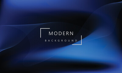 Dynamic colorful gradient blue color mesh background vector