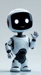 blue screen robot with hands