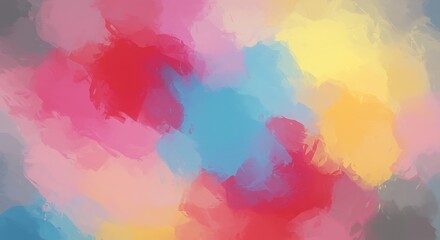 colorful abstract painting with blended brush strokes