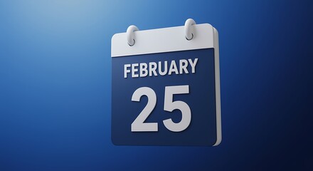 February 25 Calendar Page