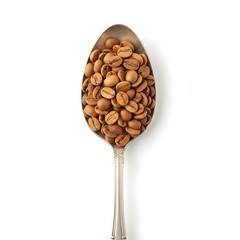 spoon with coffee beans