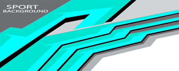 Cargo van decal design vector. Graphic abstract stripe racing background kit designs for wrap vehicle, © Nor