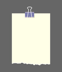 Paper notes stickers. Place for memo messages on paper sheets. Blank sticky place for to do list and office notice or information board