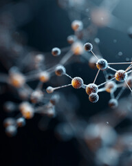 A close up of a bunch of small spheres