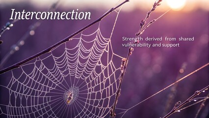 Interconnection: A Delicate Spiderwebs Strength and Shared Vulnerability.