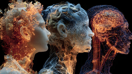 neural fusion vivid display for neurotech innovation visuals and braincomputer interface concepts