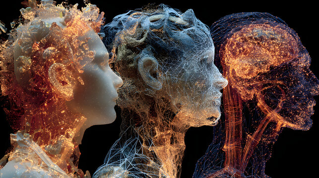 neural fusion vivid display for neurotech innovation visuals and braincomputer interface concepts