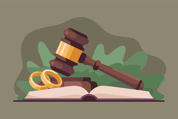 Legal Justice and Marital Affairs, family law concept