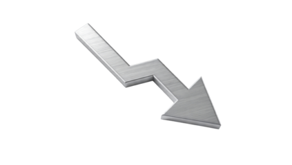 Downward pointing arrow design element