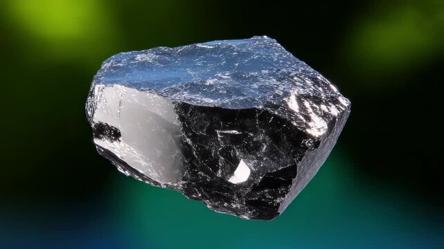 Exploring the properties of a large piece of obsidian in a natural setting