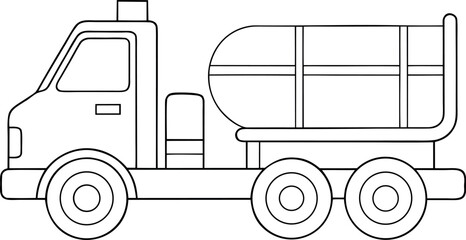 Concrete Pump Truck Icon for Construction and Industrial Use