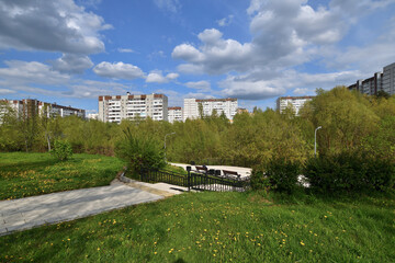 A city park and residential neighborhood in the Zelenograd Administrative Okrug of Moscow, Russia