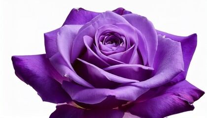 Purple Rose Flower Isolated On Transparent Background