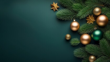 Christmas Background With Christmas Balls