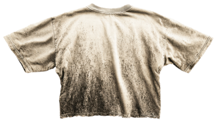 Beige t-shirt with faded design