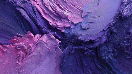 Obraz premium Vibrant abstract texture with purple and pink paint strokes.