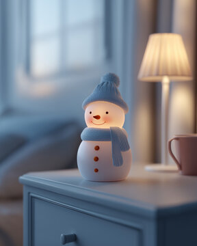 Kleiner s&uuml;&szlig;er Schneemann f&uuml;r ein kuscheliges Zuhause