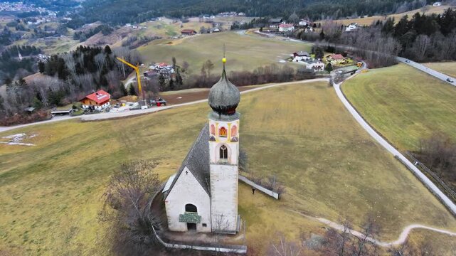 Fi&egrave; allo Sciliar, Church of Sant'Antonio. Dolomites