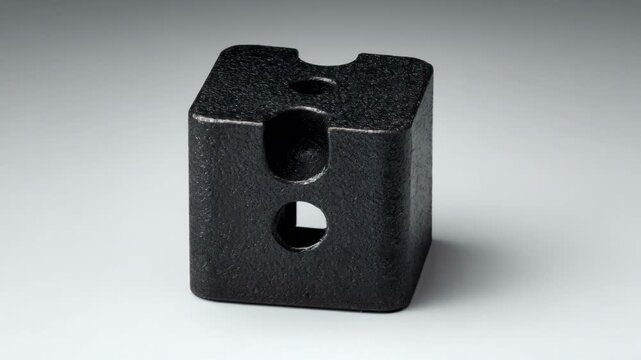 Medium shot of a simple die set emphasizing clean lines and solid construction highlighting robustness and ease of use in industrial applications.