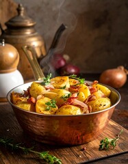 Bratkartoffeln mit Speck und Zwiebeln