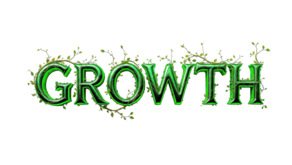 Green Growth Text Effect