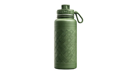 Green reusable water bottle