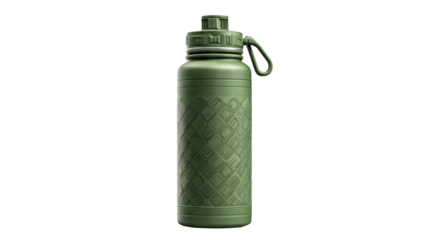 Green reusable water bottle