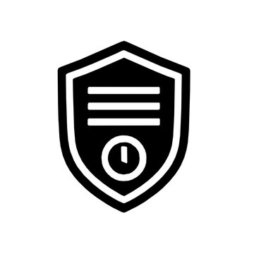 TOTP code generator authentication solid glyph icon (vector)