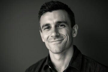 Portrait of a smiling man in his 30s with a warm, friendly expression