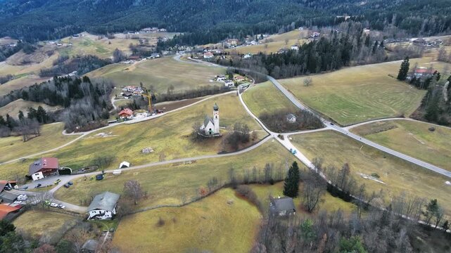 Fi&egrave; allo Sciliar, Church of Sant'Antonio. Dolomites