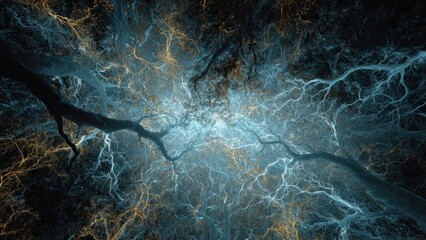 Abstract Tree Canopy View