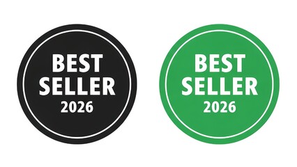 Best seller 2026 black and green badges for marketing and sales