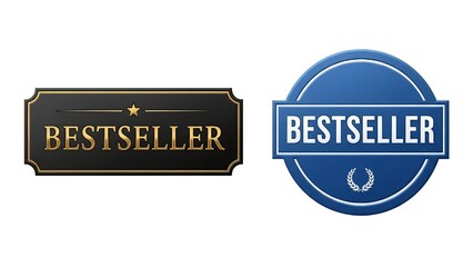 Bestseller badges for marketing and sales promotions