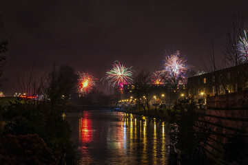 fireworks over the lake