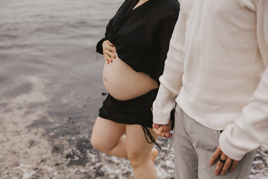 Pregnant Woman at the Beach