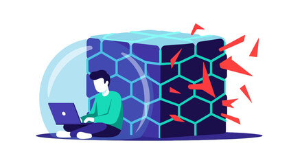 Secure User Computing Inside Protective Sphere with Exploding Data Block