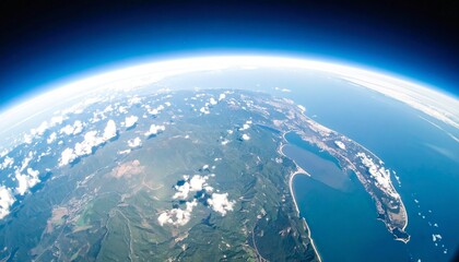 地球 惑星 成層圏 境界 壮大 生命 宇宙 蒼天 湾曲 雲海 大地 紺碧 地平線 希望 未知 雄大 循環 奇跡 浮遊感 永遠