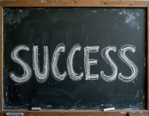 Glowing 3D letters forming the word SUCCESS, with radiant lighting effects symbolizing success, successful achievements, and winning goals