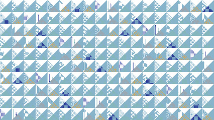 冬の季節の彩り和柄背景イラスト
