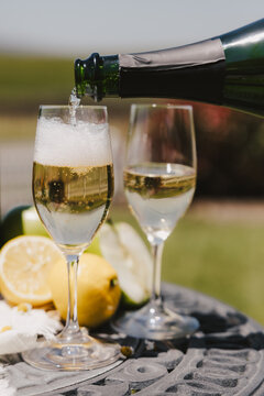 Pouring Sparkling Wine