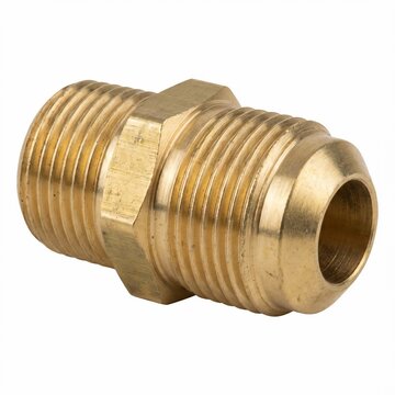 Male Brass Hex Nipple Flare Pipe Union Fitting