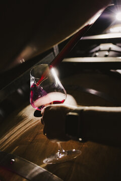 Barrel Tasting with Wine Thief