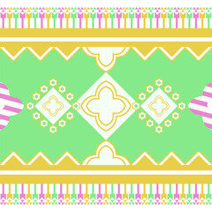 elements for a decorative summer wallpaper design or holiday card illustration.wallpaper design. Vintage floral vector, Native American tribal fabric. Ethnic pattern, Native American tribal fabric